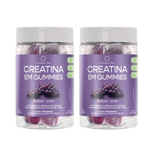 Kit Creatina em Gummies Uva