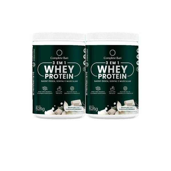 Kit Whey Baunilha com Chocolate Branco