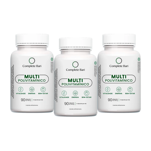 Kit Multivitamínico Bariátrico – 23 Nutrientes com Alta Absorção
