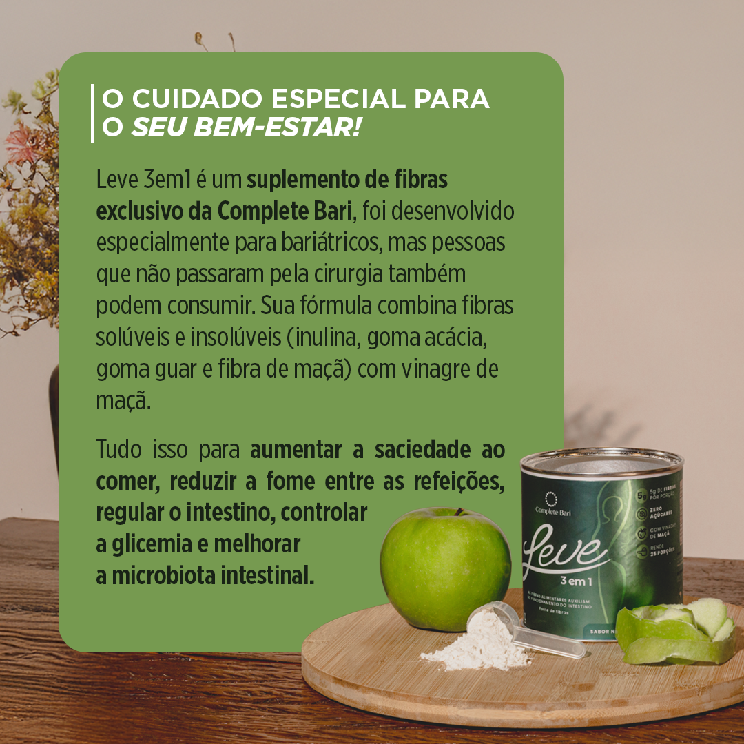 Complete Bari LEVE 3 em 1® Contra Reganho de Peso