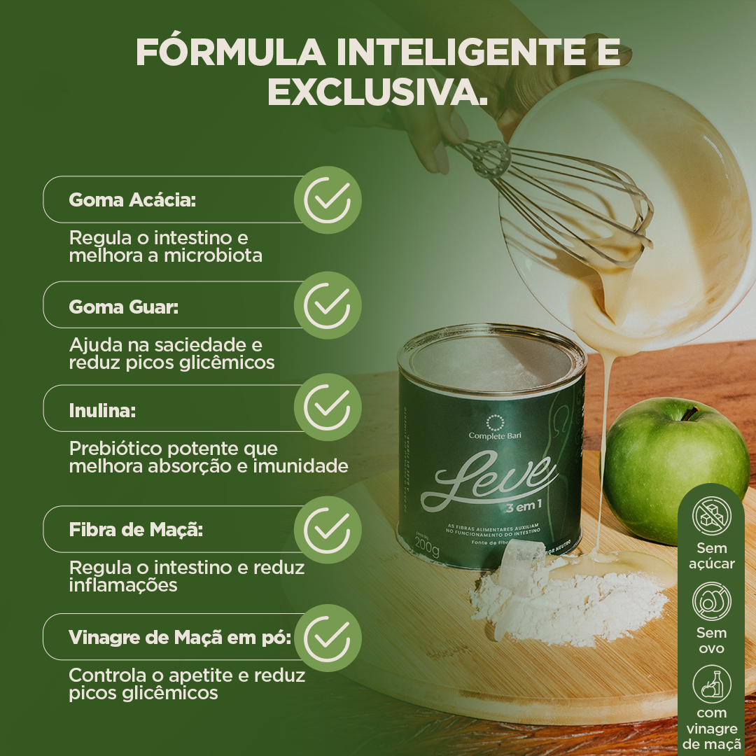 Complete Bari LEVE 3 em 1® Contra Reganho de Peso