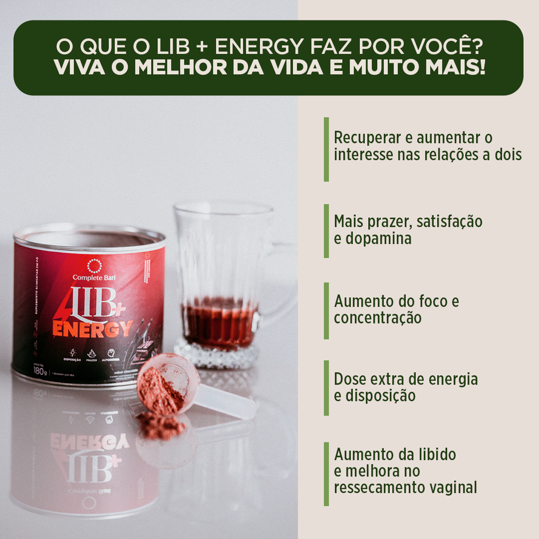 Kit 1 Multi + 1 Whey Isolado Baunilha com Chocolate + 1 Lib Energy Complete Bari