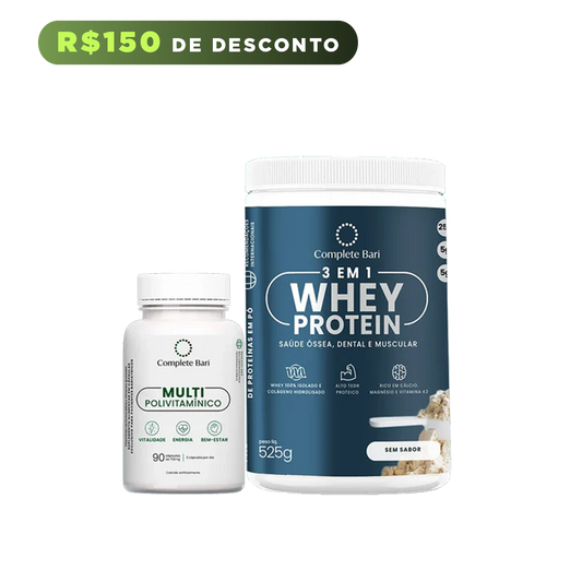 Kit Primeira Compra - 1 Multi + 1 Whey Isolado Neutro