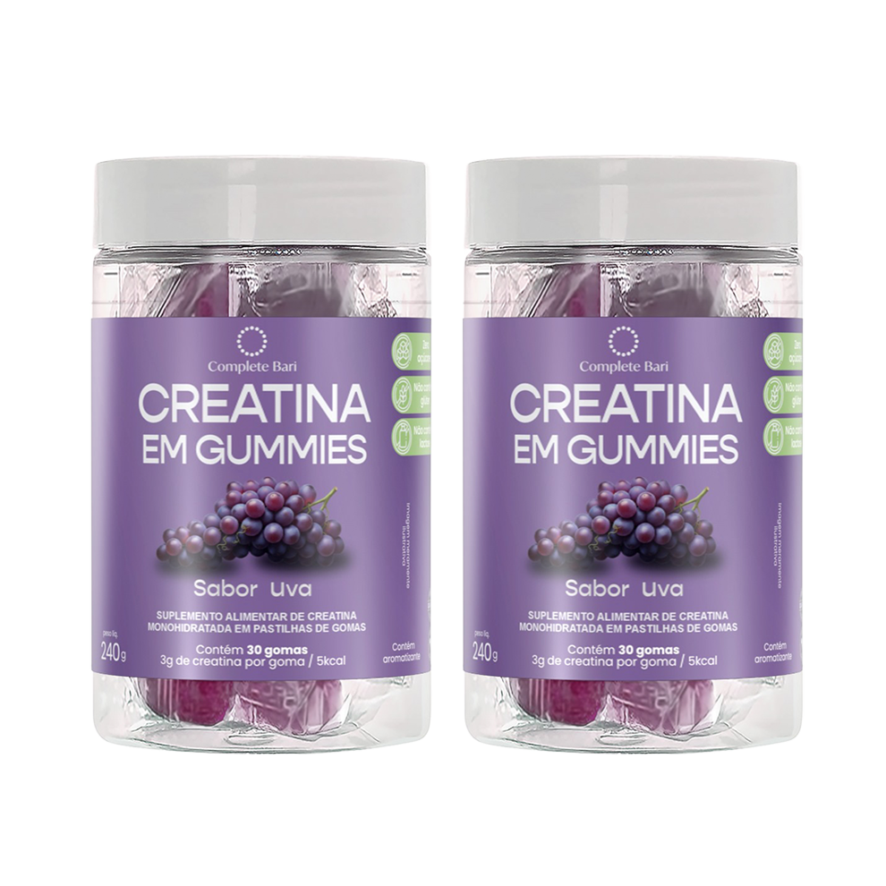Kit 2 Creatina em Gummies Uva