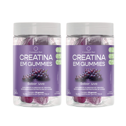 Kit 2 Creatina em Gummies Uva