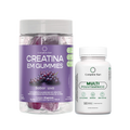 Kit Creatina em Gummies Uva + Multivitamínico