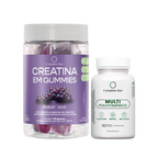 Kit Creatina em Gummies Uva + Multivitamínico