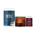 Kit 1 Polivitaminico Cabelos e Unhas + 1 Whey Neutro + 1 Lib Energy