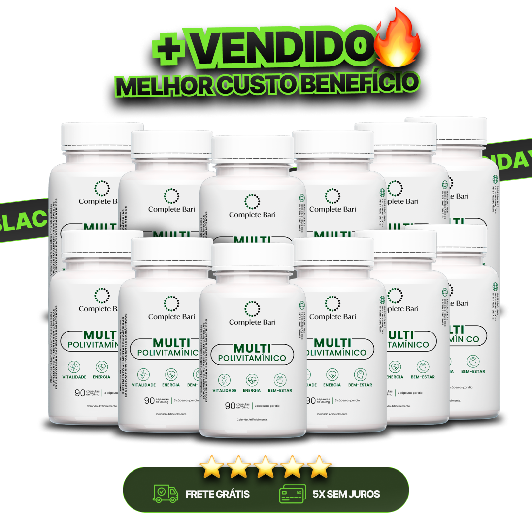 Kit 12 Multi Complete Bari - Vitamina para 12 meses