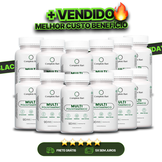 Kit 12 Multi Complete Bari - Vitamina para 12 meses