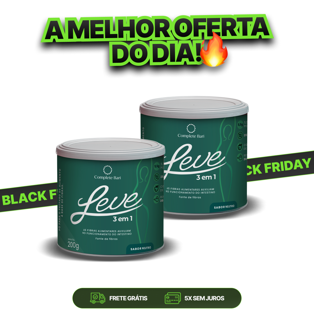 Kit 2 Complete Bari LEVE 3 em 1® Contra Reganho de Peso