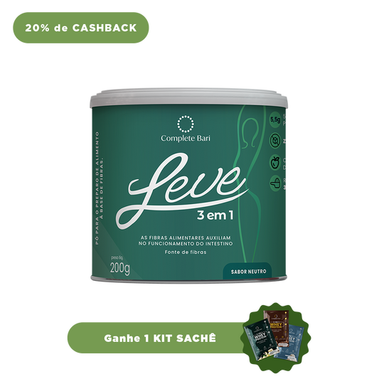 Complete Bari LEVE 3 em 1® Contra Reganho de Peso - Ganhe 1 Kit Sache Whey Protein