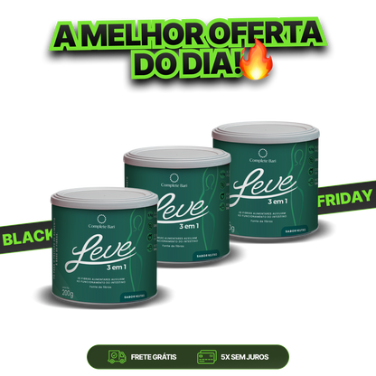 Kit 3 Complete Bari LEVE 3 em 1® Contra Reganho de Peso