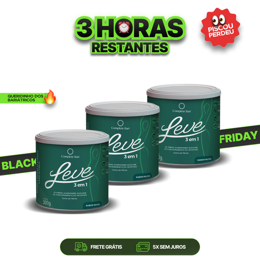 Kit 3 Complete Bari LEVE 3 em 1® Contra Reganho de Peso