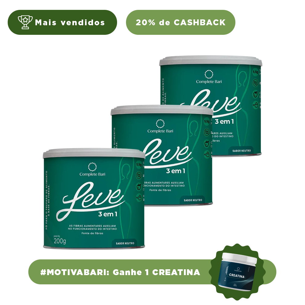 Complete Bari LEVE 3 em 1® Contra Reganho de Peso