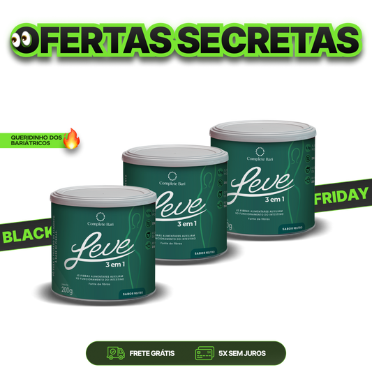 Kit 3 Complete Bari LEVE 3 em 1® Contra Reganho de Peso