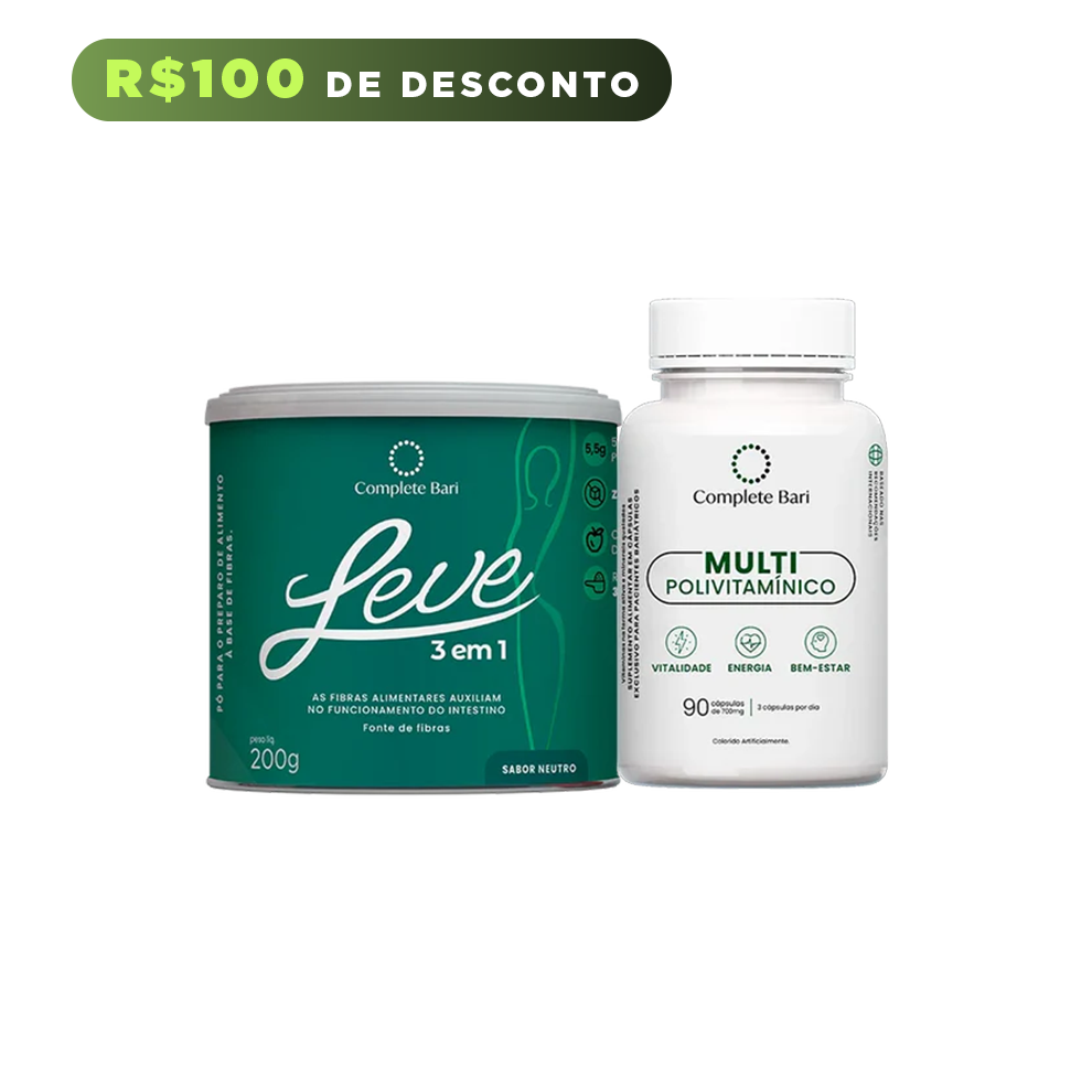 Kit Primeira Compra -  1 LEVE 3 em 1® Contra Reganho de Peso + 1 Multivitamínico