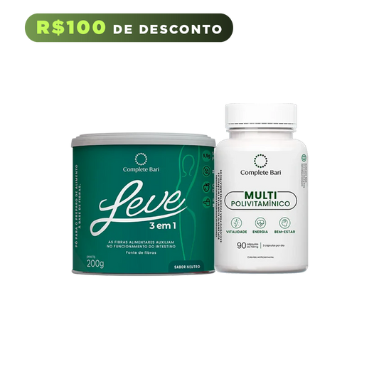 Kit Primeira Compra -  1 LEVE 3 em 1® Contra Reganho de Peso + 1 Multivitamínico