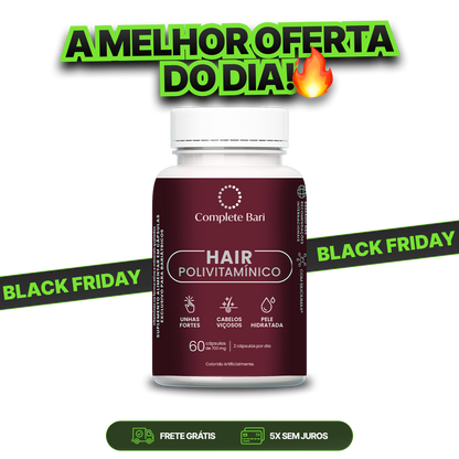 Polivitamínico Cabelos e Unhas Complete Bari Hair