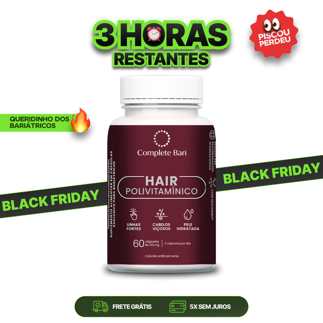 Polivitamínico Cabelos e Unhas Complete Bari Hair
