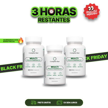 Kit 3 Multi Complete Bari - Vitamina para 3 meses