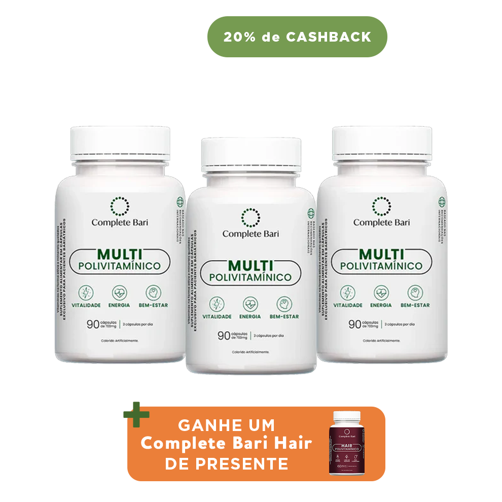 Kit 3 Multi Complete Bari - Vitamina para 3 meses