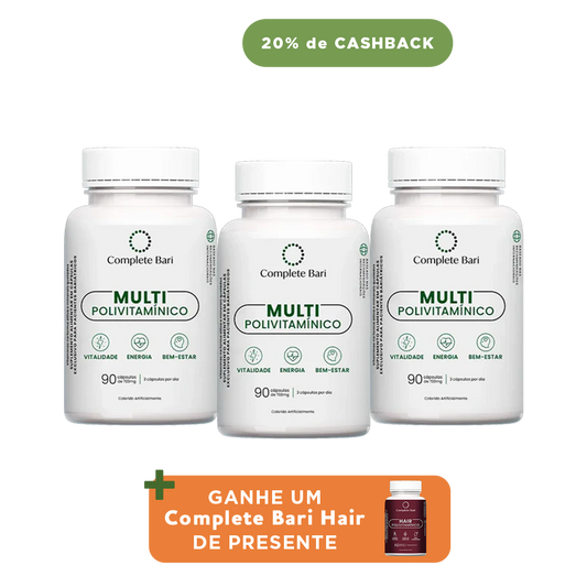 Kit 3 Multi Complete Bari - Vitamina para 3 meses