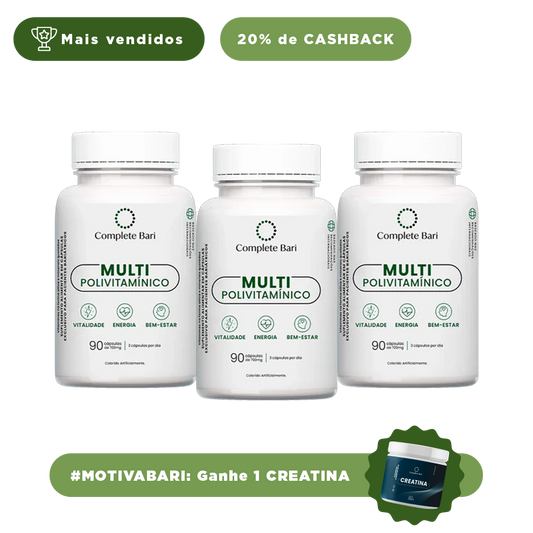 Kit 3 Multi Complete Bari - Vitamina para 3 meses