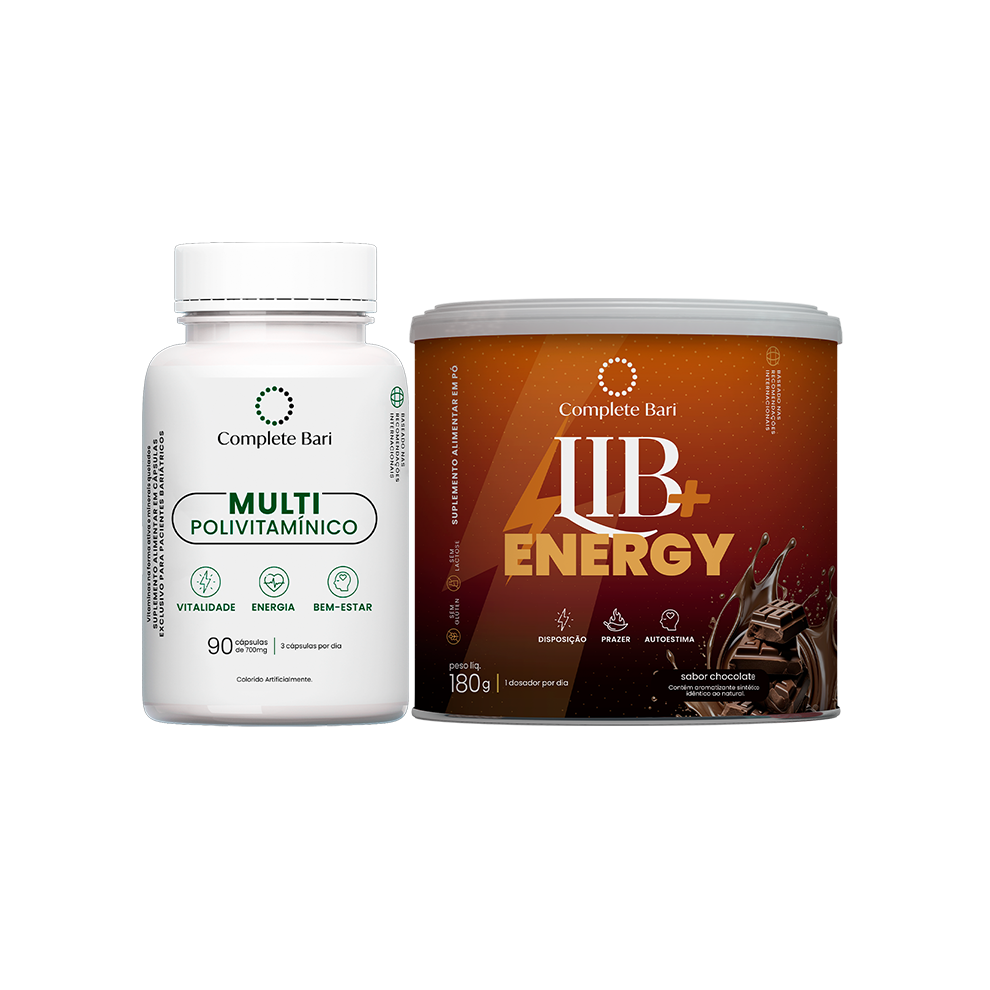 Kit Multivitamínico + Lib Energy Chocolate - Mega Oferta