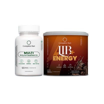 Kit Multivitamínico + Lib Energy Chocolate - Mega Oferta