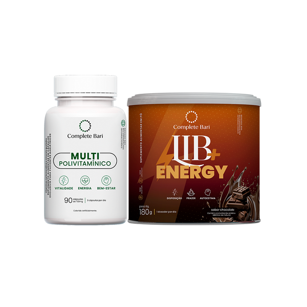 Kit Multivitamínico + Lib Energy Chocolate - Mega Oferta