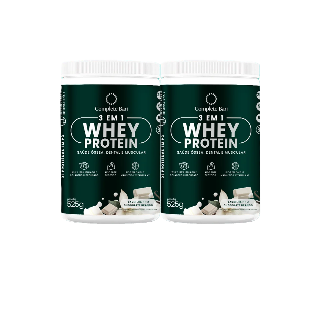 Kit Whey Baunilha com Chocolate Branco