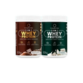 Kit Whey Protein Chocolate Belga + Whey Protein Baunilha com Chocolate
