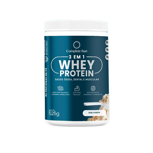 Whey Isolado 3 em 1 Neutro 525gr Complete Bari - Assinatura