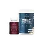 Kit Polivitamínico Cabelo e Unhas + Whey Protein Neutro
