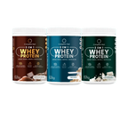 Kit Whey Chocolate Belga + Whey Baunilha com Chocolate Branco + Whey Neutro