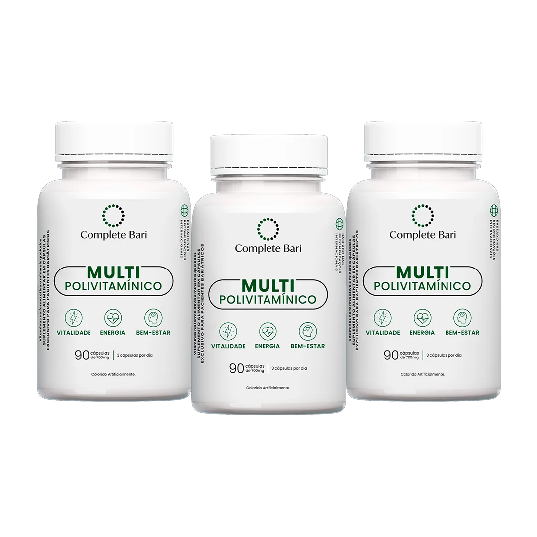Kit Multivitamínico Bariátrico – 23 Nutrientes com Alta Absorção