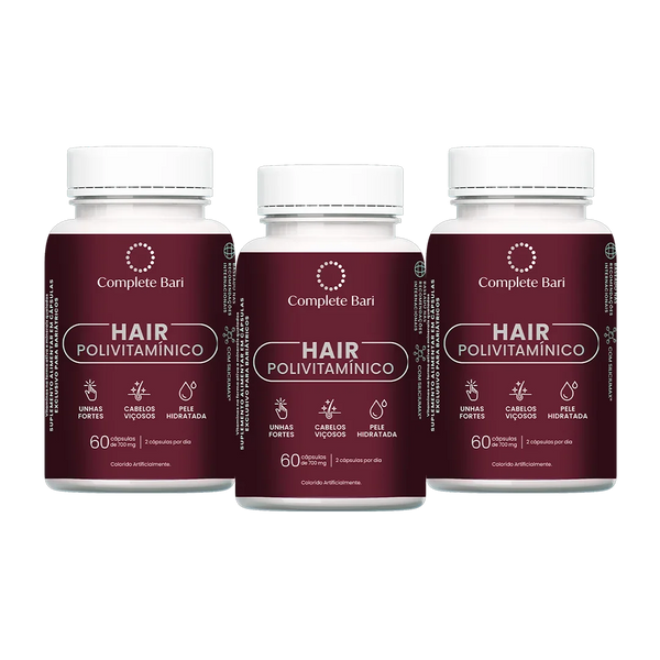 Kit Polivitamínico Cabelo e Unhas