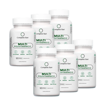 Kit Multivitamínico Bariátrico para 6 Meses – 23 Nutrientes & Vitaminas Ativas