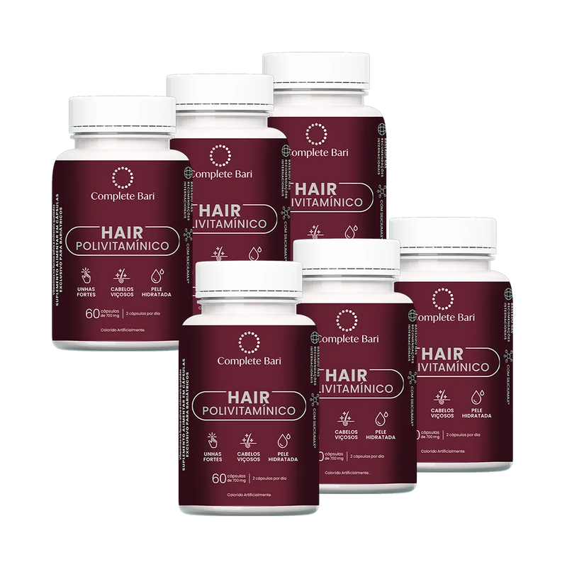 Kit Polivitamínico Cabelo e Unhas