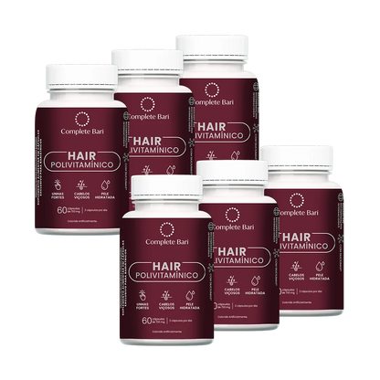 Kit Polivitamínico Cabelo e Unhas