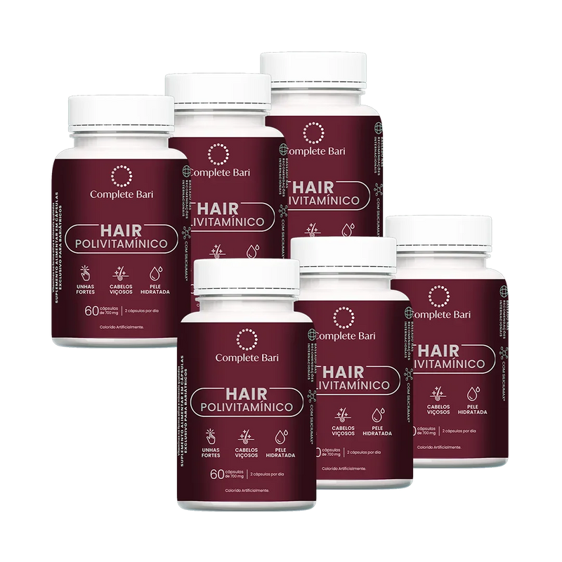 Kit Polivitamínico Cabelo e Unhas