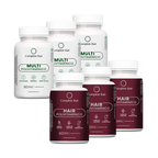 Kit Multivitamínico + Polivitamínico Cabelo e Unhas