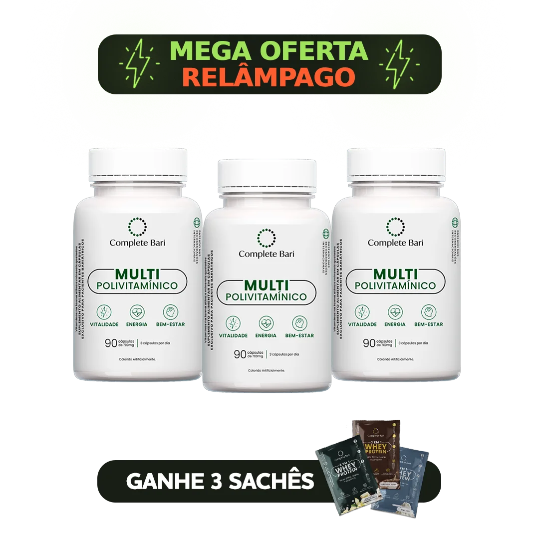 Kit 3 Multi Complete Bari - Vitamina para 3 meses