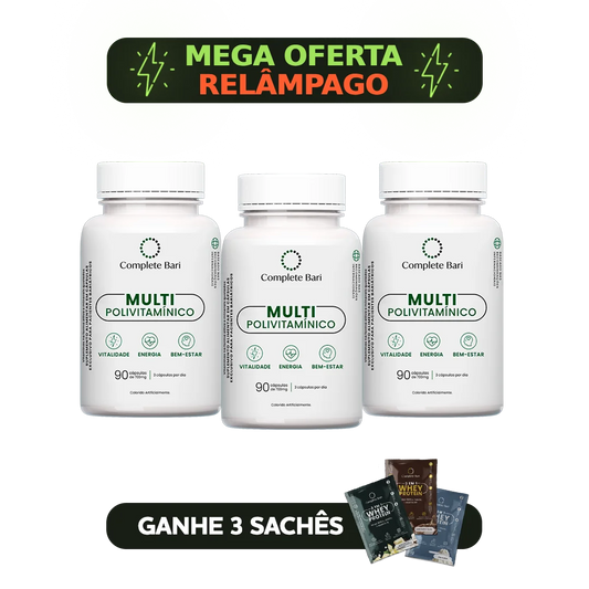 Kit 3 Multi Complete Bari - Vitamina para 3 meses