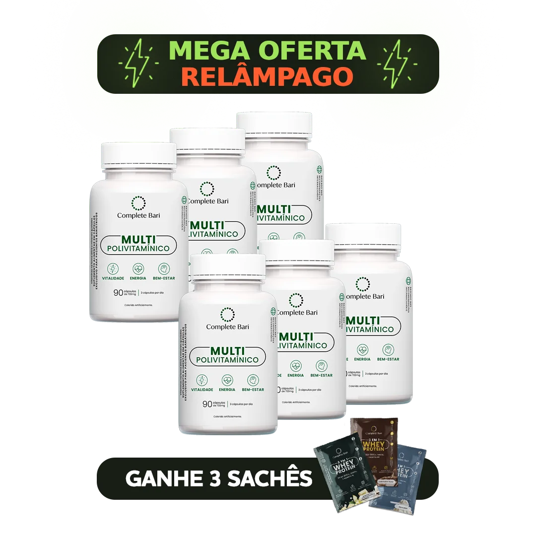 Kit 6 Multi Complete Bari - Vitamina para 6 meses
