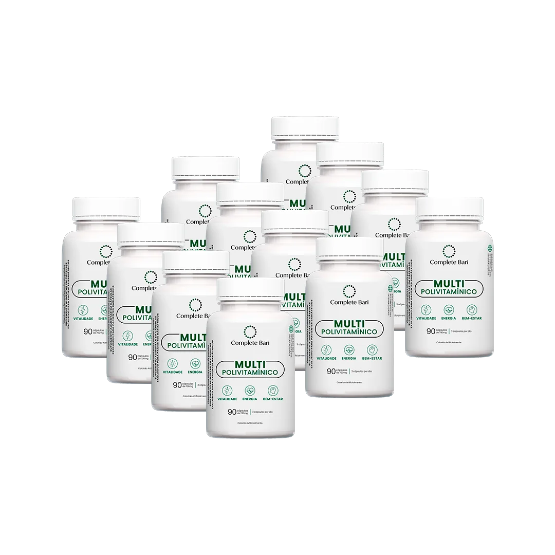 Kit Multivitamínico Bariátrico para 12 Meses – 23 Nutrientes & Vitaminas Ativas