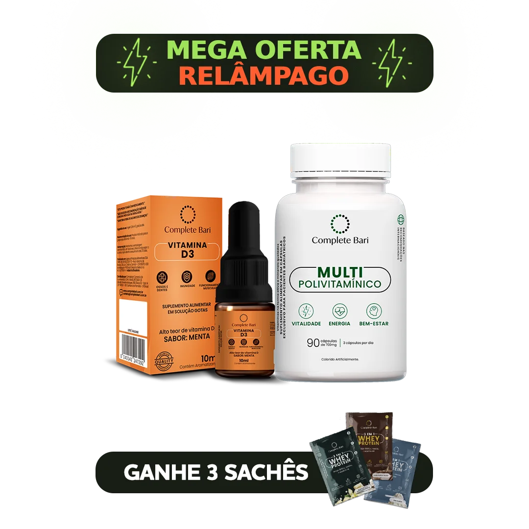 Kit 1 Multi + 1 Vitamina D3 Complete Bari