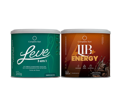 Kit 1 LEVE 3 em 1® Contra Reganho de Peso  + 1 Lib Energy Complete Bari