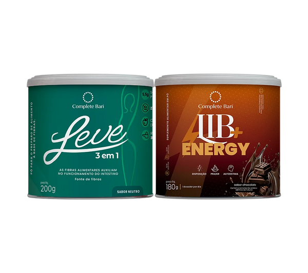 Kit Leve - Ação 3 em 1 + Lib Energy Chocolate